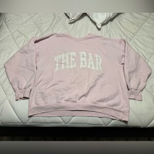 The Bar Pink Crewneck Sweatshirt
